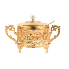 1 sucrier en métal avec