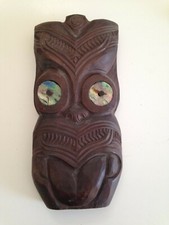 Art SCULPTURE En Bois  30 Cm art ethnique Tiki Maori  Nouvelle Zélande