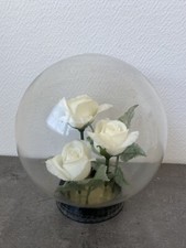 Ancien Globe De Mariee Roses
