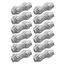  12 Pcs Fil De Cloture Electrique Serre-câbles Métal En Acier Pinces Corde