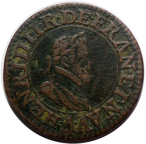 Henri double tournois 1610 - henri,