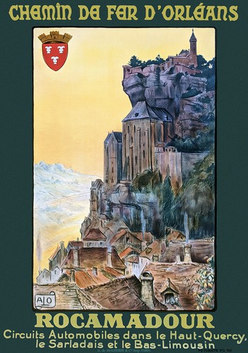 Affiche chemin fer - chemin, de