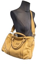 Authentique Sac Bowling Cuir Beige Lancel Tbe