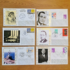 ⭐ FRANCE Lot 6 Enveloppes FDC Année 2003 A.M.I.S. 1er Jour Timbre ⭐