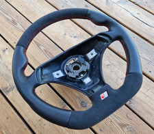 Volant CUIR NEUF Audi A4 S4 B5 80 A6 S6 4B A8 S8 D2 S-Line FLAT BOTTOM