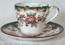 TASSE ET SOUS TASSE A CAFE EN PORCELAINE  SARREGUEMINES MINTON 248
