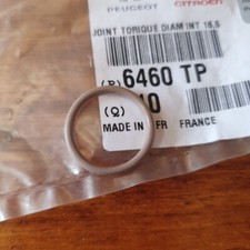 Joint Torique de Tuyau de Fluide Réfrigérant d'Origine Peugeot Citroën - 6460TP