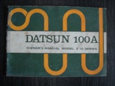 NOTICE D'ENTRETIEN DATSUN 100A