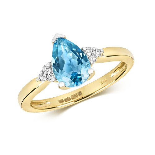 Bague solitaire femme jaune - bague,