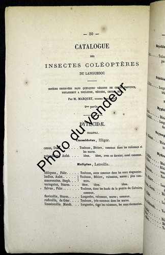 Entomologie marquet 1872 - entomologie:, marquet,