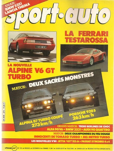 Sport auto 274 1984 europe - auto,