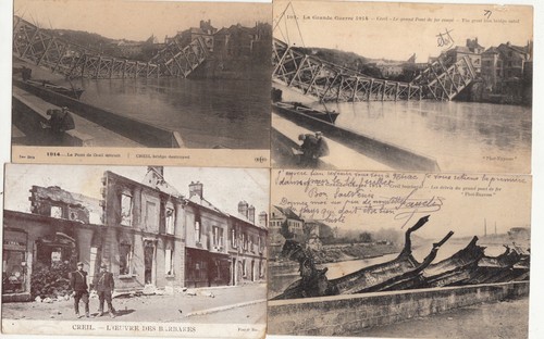 Lot old postcards war - of, 4