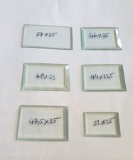 Verre rectangulaire biseauté