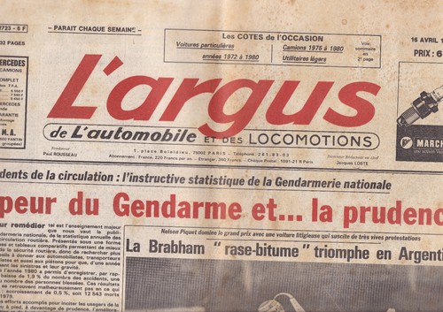 Argus 2723 brabham - l'argus, &