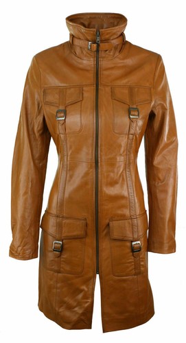 Manteau trench cuir - trench, en
