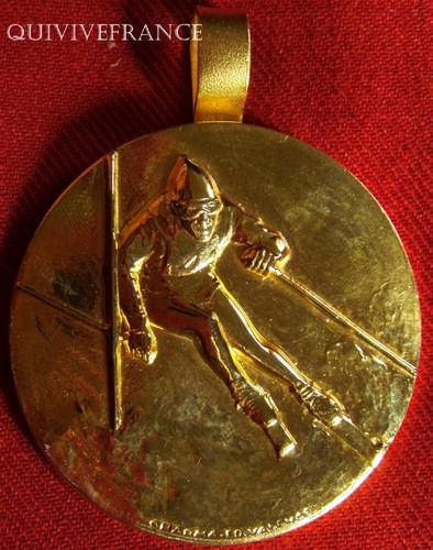 Med2827 medaille ski - -,