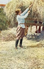 CPA Agriculture Femme paysan