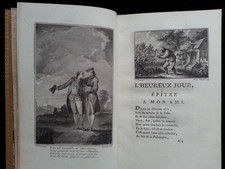 RARE ancien LIVRE L'Heureux Jour Epitre A Mon Ami de M DE PEZAY Vve Duchene 1768