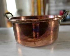 Antique Solid Copper 'Confiture' Pan...Exceptionally Deep