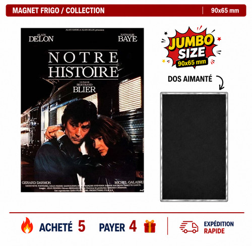 Magnet frigo alain - delon,