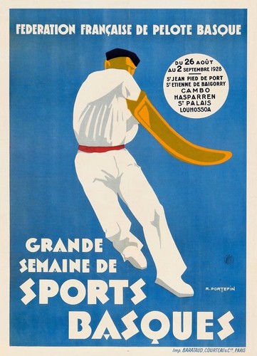 Affiche poster sports basques - sports,