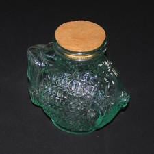 Vintage SVE bocal poisson avec bouchon en liège made in Italy