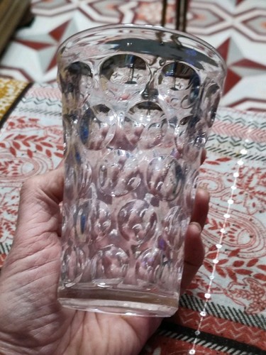 Grand verre gobelet ancien - verre,