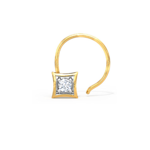 Bague solitaire carrée - carrée, en