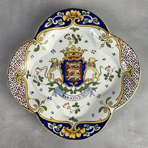 Ancien plat faïence - ancien, en
