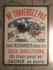 Plaque metal vintage Sncf 