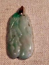 Pendentif Jade Et Or 14K