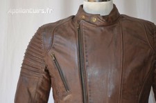 BLOUSON HOMME BIKER RETRO