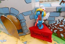 socle rouge français Schtroumpfette cupidon  smurf pitufo puffi Joyeux Noel