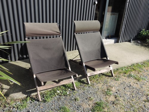 Ancien fauteuil transat - ancien,