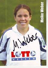 FOOTBALL carte joueuse MEIKE WEBER équipe FFC FRANKFURT signée 