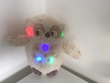 Veilleuse enfant bébé Peluche doudou hibou veilleuse multicolore 