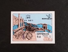 Autocollant / sticker fusée Ariane - TV Sat 2 Satellite Hypparcos