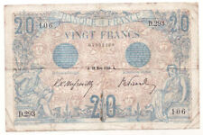 Billet de 20 Francs Bleu