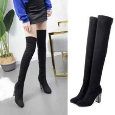 Bottes Cuissardes Femme Noir