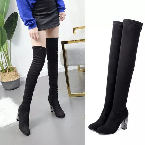 Bottes cuissardes femme - bottes, noir