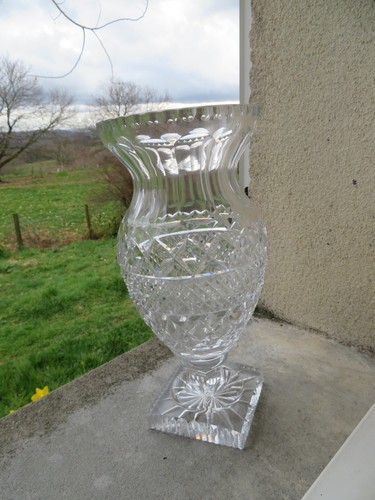 Ancien vase cristal taillé - en,
