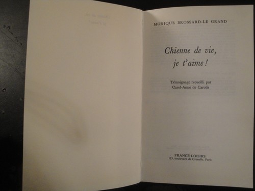 Chienne vie aime - vie,
