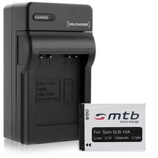 Batterie SLB-10A + Chargeur pour Samsung WB550, WB690, WB700, WB710