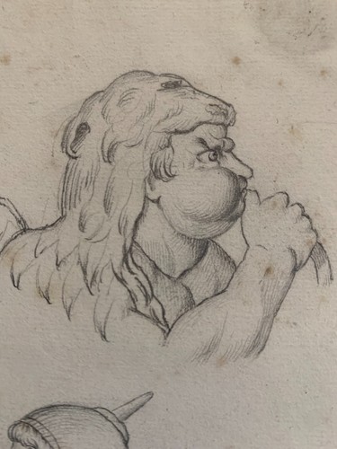 Mine plomb portrait croquis - plomb,