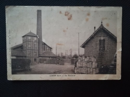 Cpa lison gare la - lison,