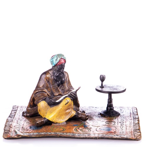 Sculpture bronze coloré - ,