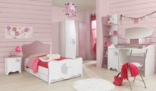 Elisa- Lit Blanc/rose lilas