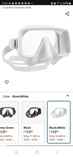 Scubapro frameless mask - scubapro,