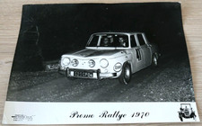 🚘 Photo auto presse Originale 1970 RENAULT 8 S GORDINI R8 RALLYE Foto Brochure