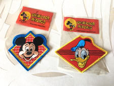 ※2 ÉCUSSONS en tissu MICKEY et DONALD Production Disney ~~ absolument neufs